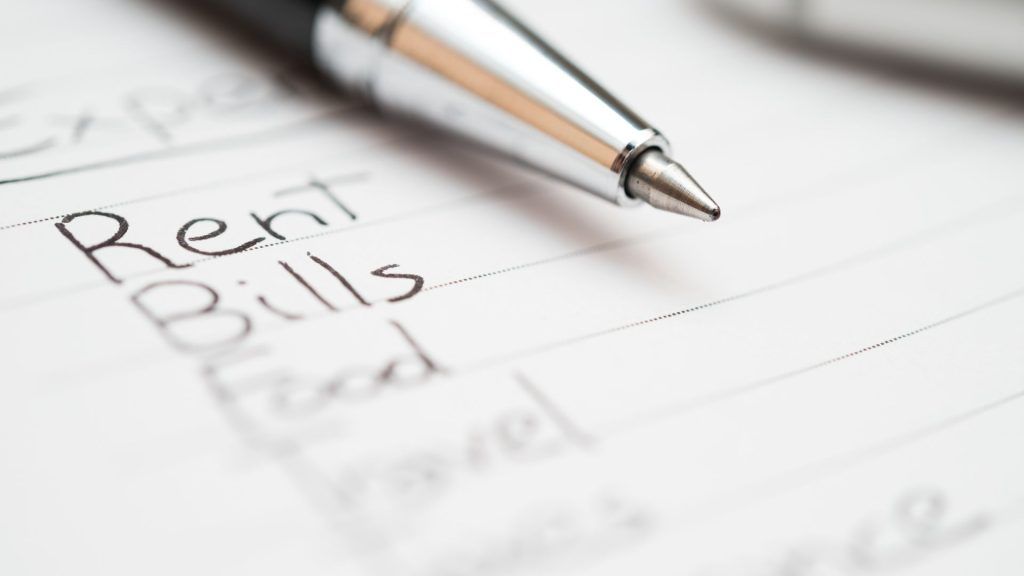 Step 2: Set aside a budget for unavoidable living costs
